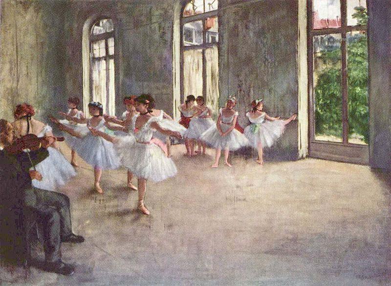 Edgar Degas Ballet Rehearsal Sweden oil painting art